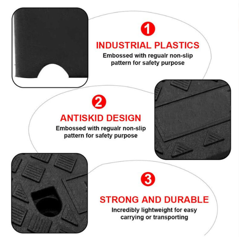 🥳2026 HOT SALE🥳💞50K+ SOLD!🚗🦽 50% OFF! Portable Lightweight Curb Ramp – Anti‑slip surface, durable PVC & pre‑drilled holes. Smooth curb transitions for wheelchairs, carts & vehicles – safe & reliable! 🛡️✨