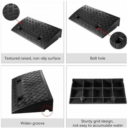 🥳2026 HOT SALE🥳💞50K+ SOLD!🚗🦽 50% OFF! Portable Lightweight Curb Ramp – Anti‑slip surface, durable PVC & pre‑drilled holes. Smooth curb transitions for wheelchairs, carts & vehicles – safe & reliable! 🛡️✨