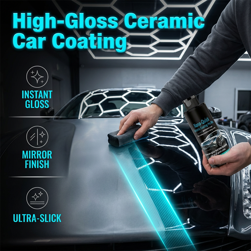 🥳2026 HOT SALE🥳💞50K+ SOLD! 🚗✨ 54% OFF! Nano Ceramic Spray – Adds deep gloss & water‑beading protection. Spray & wipe – easy finishing step for any wash! 🛡️💧
