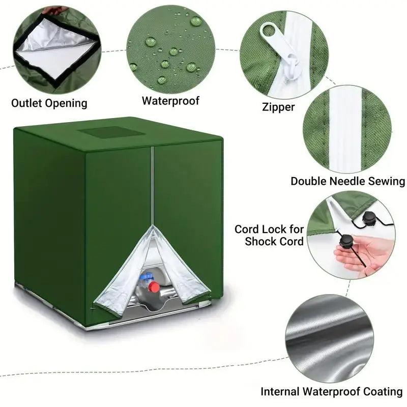 🔥 Limited Time 55% OFF! Safeguard Your Water Quality! 💦 Waterproof Outdoor IBC Tote Cover – Heavy-Duty, UV-Resistant & All-Weather Protection ✨