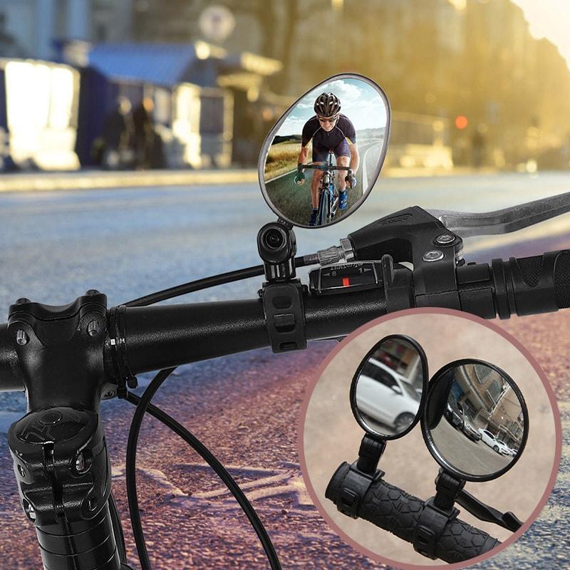 ⏳🔥LIMITED-TIME 50% OFF! ⏰360° Rotating Rearview Mirror – Clear view behind, no more neck twisting. Fits bikes, e‑bikes & motorcycles. Tool‑free silicone strap! 🛡️✨