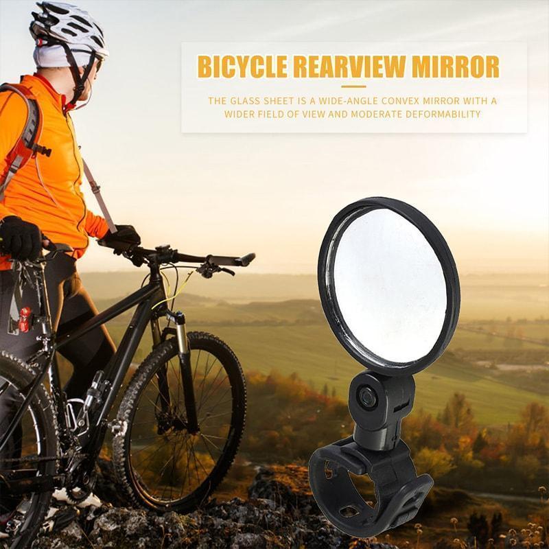⏳🔥LIMITED-TIME 50% OFF! ⏰360° Rotating Rearview Mirror – Clear view behind, no more neck twisting. Fits bikes, e‑bikes & motorcycles. Tool‑free silicone strap! 🛡️✨