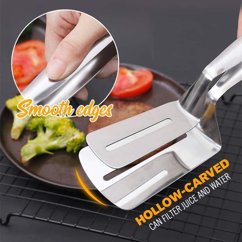 🔥 50% OFF! 🍳 3-in-1 Cooking Tongs | Grab, Flip, Scrape & Drain Oil | Multi-Function Kitchen Tool ✨