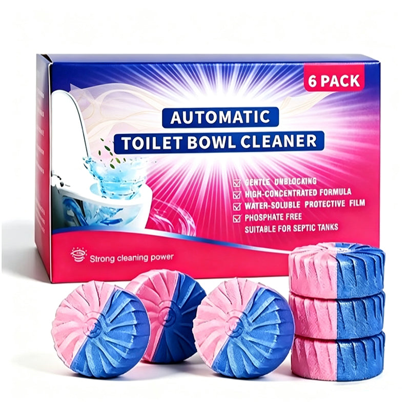 Automatic Toilet Bowl Cleaner Tablets for Stain and Odor Removal