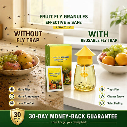 🐝🏡 LIMITED-TIME 56% OFF! Indoor & Outdoor Hanging Fly Trap – Four Entry Openings, Easy Setup & Reusable Pest Control