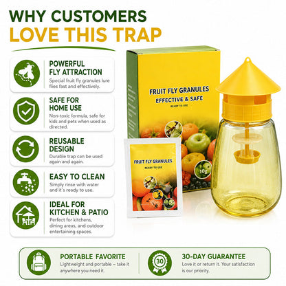🐝🏡 LIMITED-TIME 56% OFF! Indoor & Outdoor Hanging Fly Trap – Four Entry Openings, Easy Setup & Reusable Pest Control