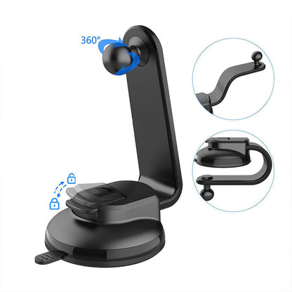🚗📱 Bendable car phone holder – 360° rotation, one-hand use, strong suction!