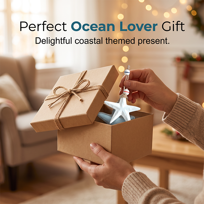 Rustic Wooden Marine Hanging Ornament
