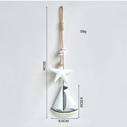 Rustic Wooden Marine Hanging Ornament