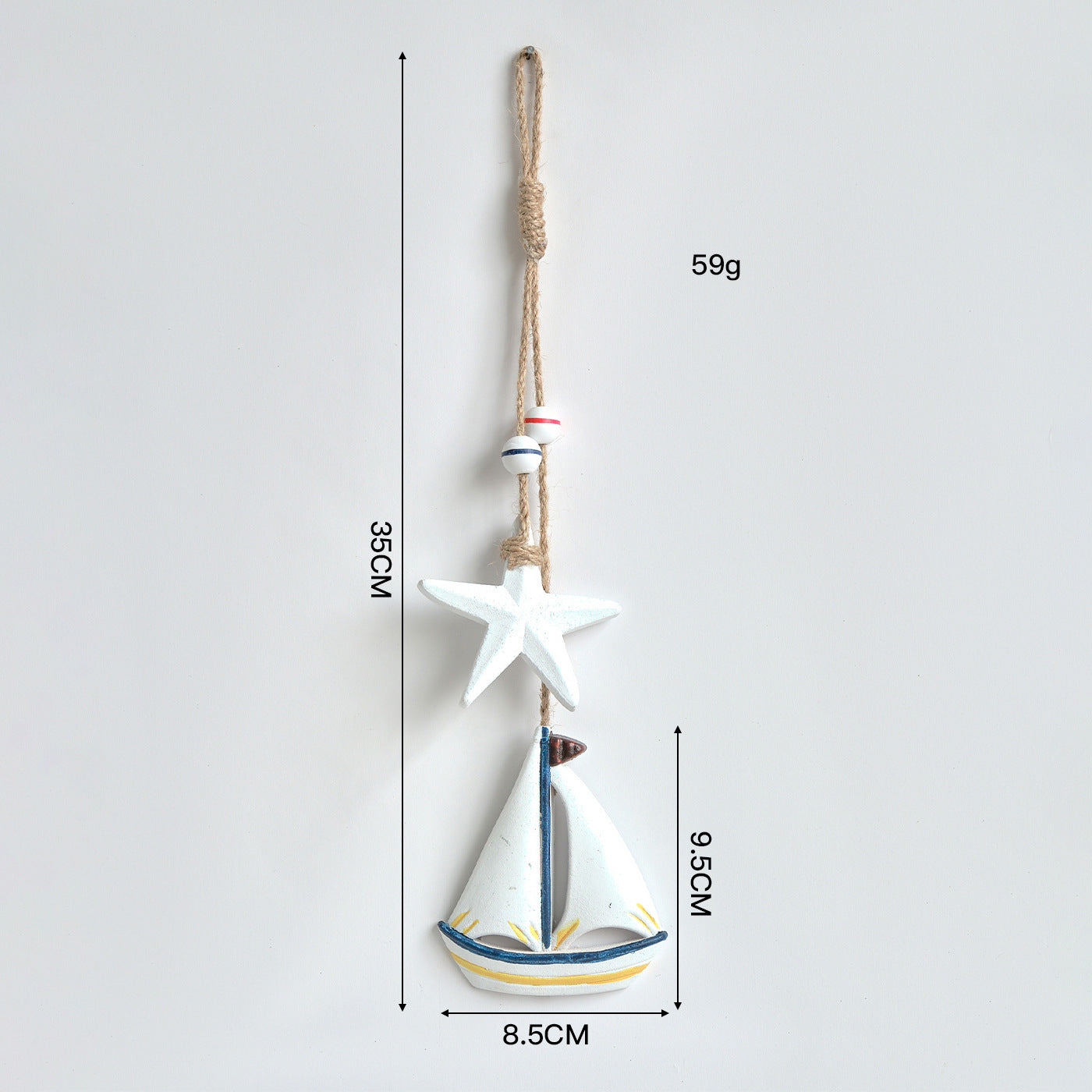 Rustic Wooden Marine Hanging Ornament