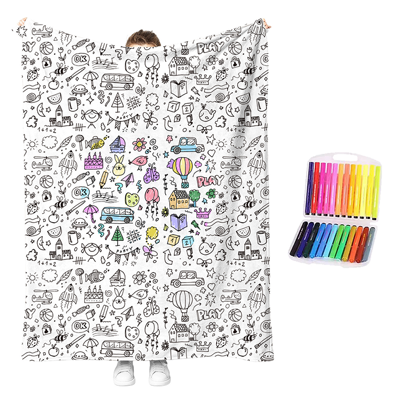 😍Last Day Hot Sales - save 69% OFF🎁 Personalised Colouring Blanket – The Unique DIY Gift They’ll Love
