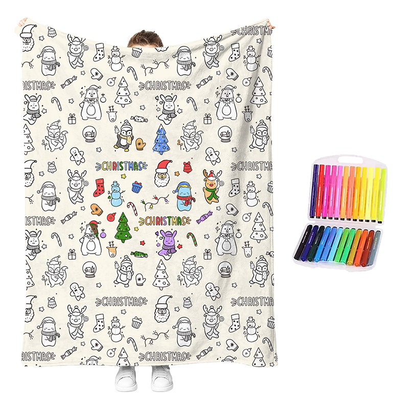 😍Last Day Hot Sales - save 69% OFF🎁 Personalised Colouring Blanket – The Unique DIY Gift They’ll Love