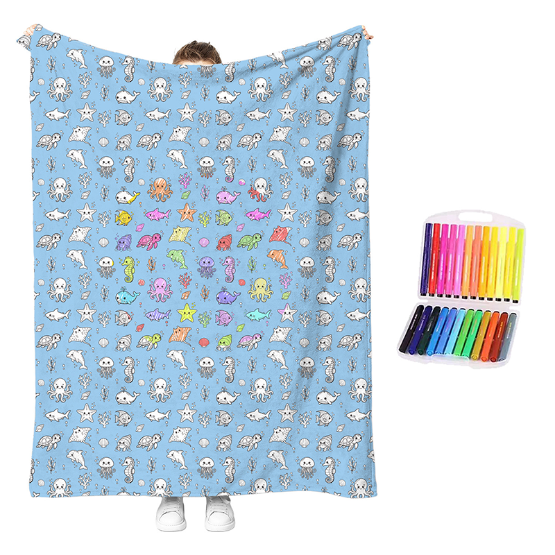 😍Last Day Hot Sales - save 69% OFF🎁 Personalised Colouring Blanket – The Unique DIY Gift They’ll Love