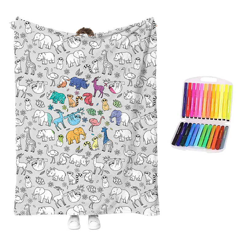 😍Last Day Hot Sales - save 69% OFF🎁 Personalised Colouring Blanket – The Unique DIY Gift They’ll Love