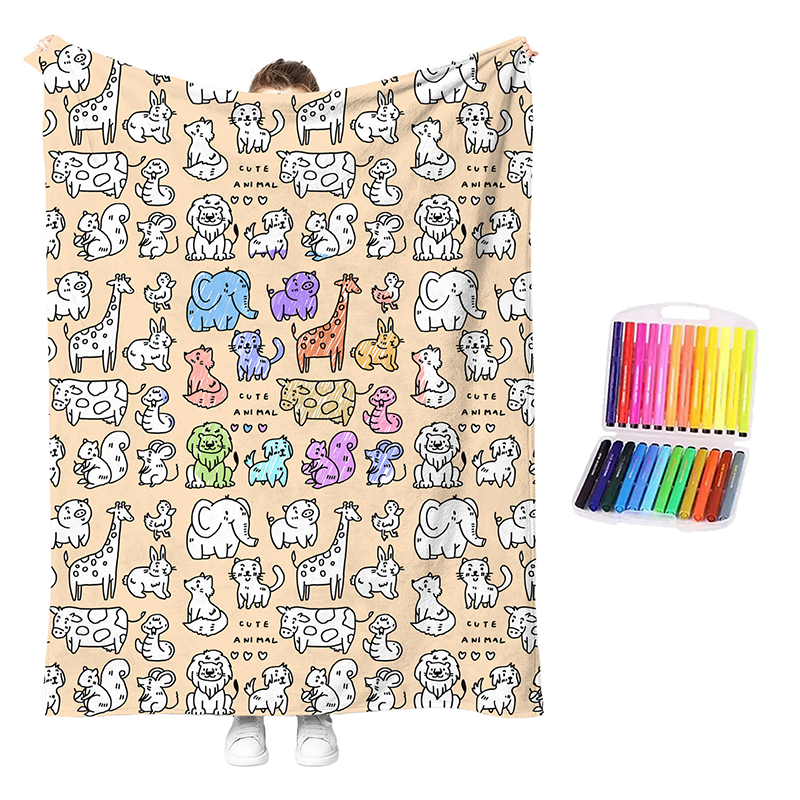 😍Last Day Hot Sales - save 69% OFF🎁 Personalised Colouring Blanket – The Unique DIY Gift They’ll Love