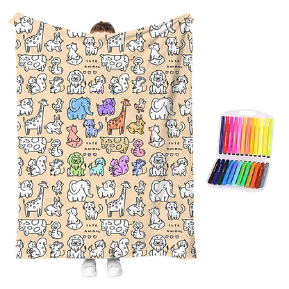 😍Last Day Hot Sales - save 69% OFF🎁 Personalised Colouring Blanket – The Unique DIY Gift They’ll Love