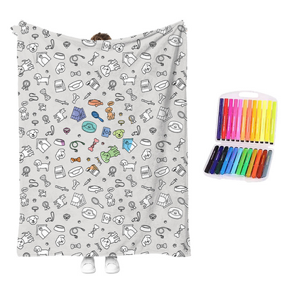 😍Last Day Hot Sales - save 69% OFF🎁 Personalised Colouring Blanket – The Unique DIY Gift They’ll Love