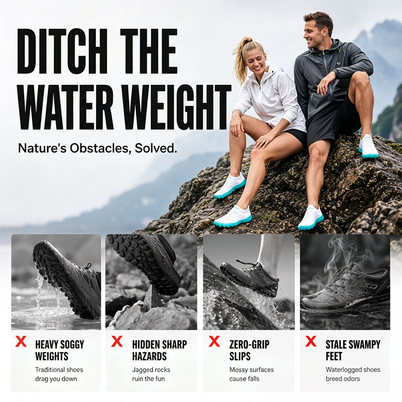 📢📢50% OFF !! ⏰Quick-Dry Water Shoes for Men & Women