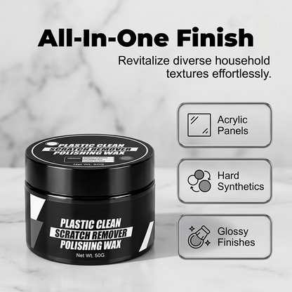 🚗 LIMITED-TIME 50% OFF! Car Plastic Scratch Remover Polishing Wax, Trim Restorer Hydrophobic Coating Paste