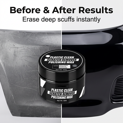 🚗 LIMITED-TIME 50% OFF! Car Plastic Scratch Remover Polishing Wax, Trim Restorer Hydrophobic Coating Paste