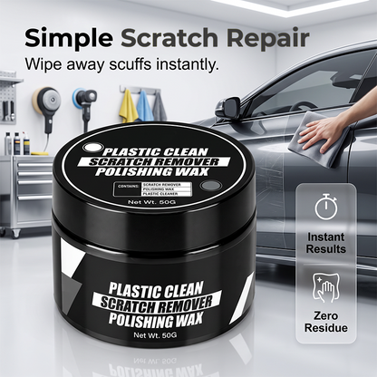 🚗 LIMITED-TIME 50% OFF! Car Plastic Scratch Remover Polishing Wax, Trim Restorer Hydrophobic Coating Paste