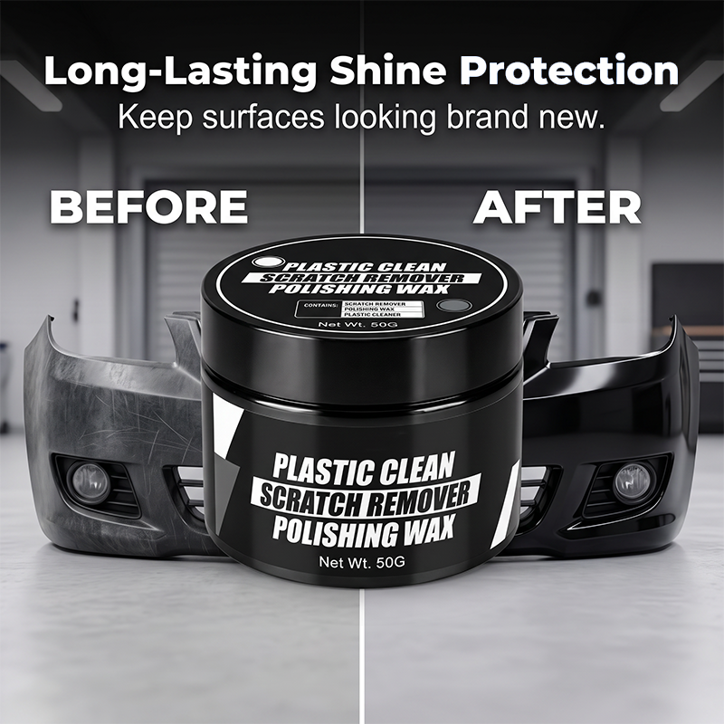 🚗 LIMITED-TIME 50% OFF! Car Plastic Scratch Remover Polishing Wax, Trim Restorer Hydrophobic Coating Paste