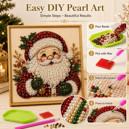 ⏳Last Day Sale Only ￡9.99!!🎁💎DIY Christmas Pearl Diamond Art Kit🎨Relaxing & Beginner-Friendly🧘