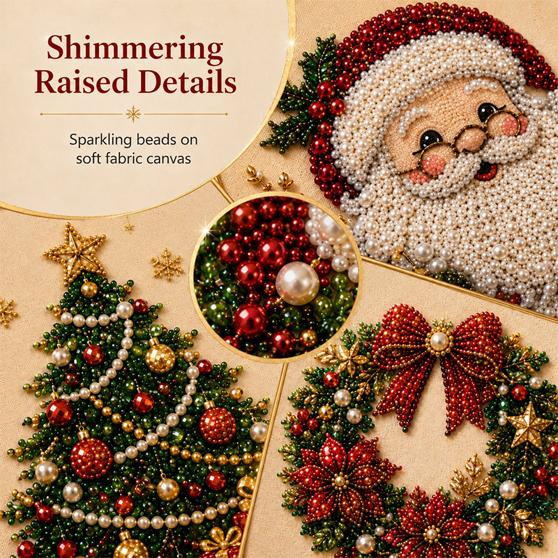 ⏳Last Day Sale Only ￡9.99!!🎁💎DIY Christmas Pearl Diamond Art Kit🎨Relaxing & Beginner-Friendly🧘