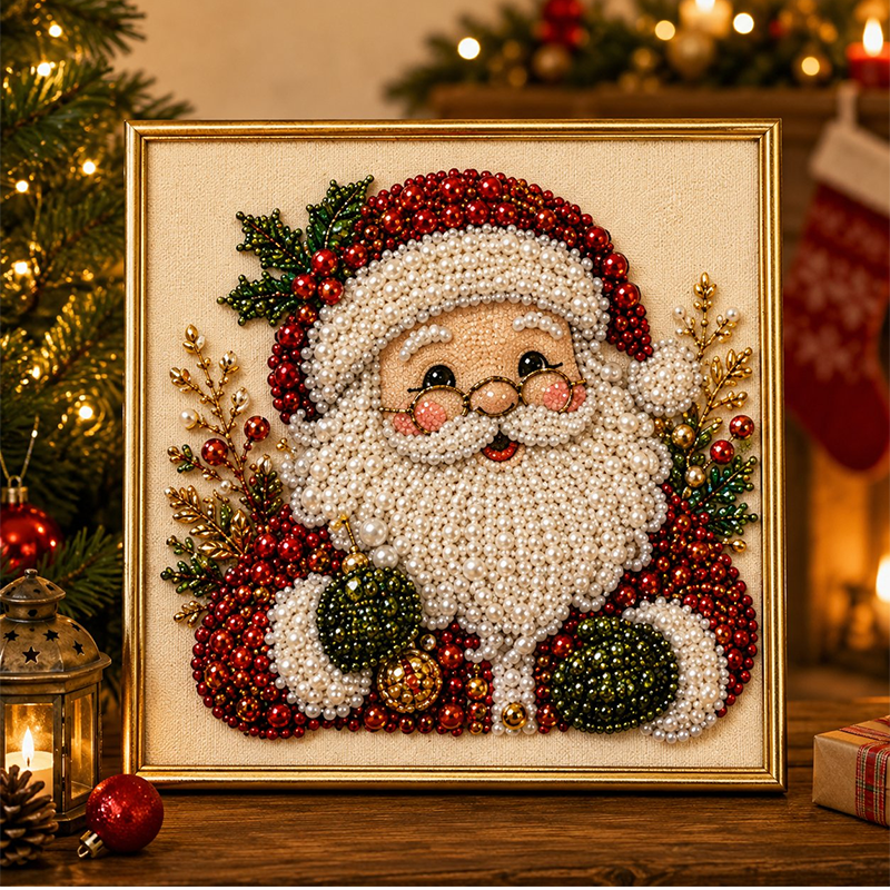 ⏳Last Day Sale Only ￡9.99!!🎁💎DIY Christmas Pearl Diamond Art Kit🎨Relaxing & Beginner-Friendly🧘