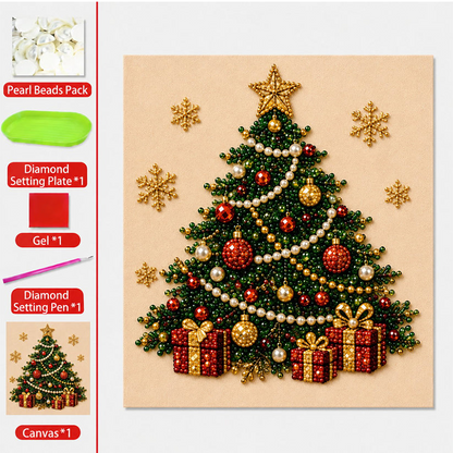 ⏳Last Day Sale Only ￡9.99!!🎁💎DIY Christmas Pearl Diamond Art Kit🎨Relaxing & Beginner-Friendly🧘