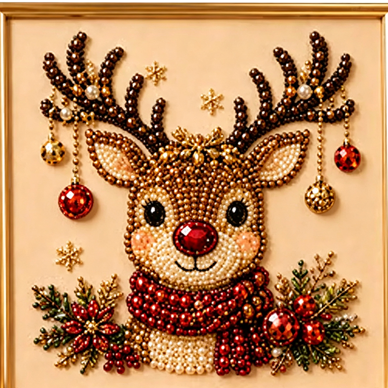 ⏳Last Day Sale Only ￡9.99!!🎁💎DIY Christmas Pearl Diamond Art Kit🎨Relaxing & Beginner-Friendly🧘
