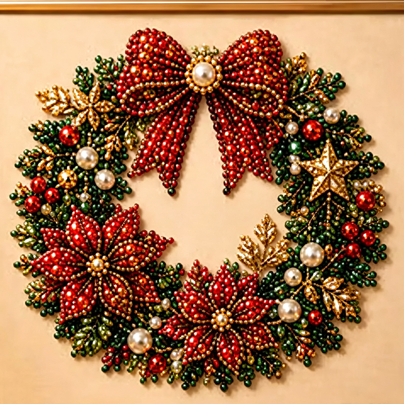 ⏳Last Day Sale Only ￡9.99!!🎁💎DIY Christmas Pearl Diamond Art Kit🎨Relaxing & Beginner-Friendly🧘
