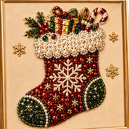 ⏳Last Day Sale Only ￡9.99!!🎁💎DIY Christmas Pearl Diamond Art Kit🎨Relaxing & Beginner-Friendly🧘