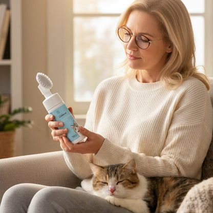 🔥HOT SALE🔥No-Rinse Pet Chin Cleaning Foam with Silicone Brush