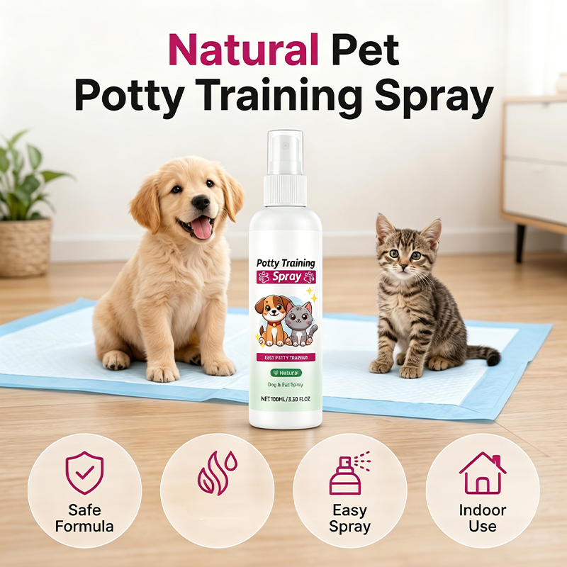 🐶🎯 Pet Potty Training Spray – Help Guide Dogs & Cats to the Right Spot