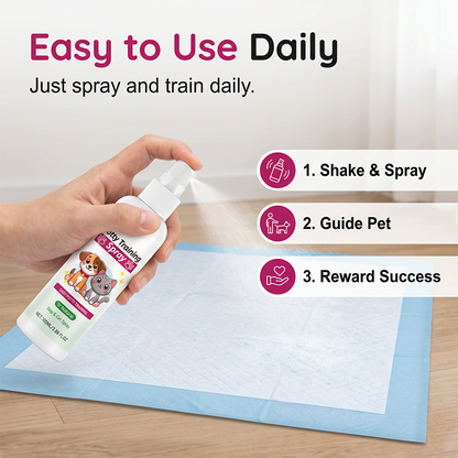🐶🎯 Pet Potty Training Spray – Help Guide Dogs & Cats to the Right Spot