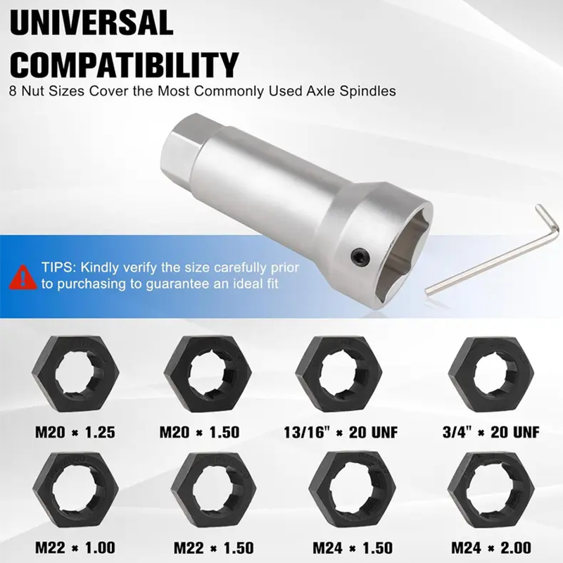 🔧 🛠️ 10-Piece Axle Spindle Thread Chaser Set