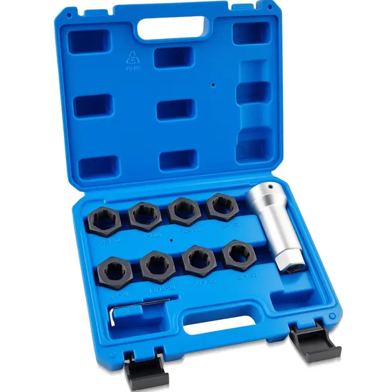 🔧 🛠️ 10-Piece Axle Spindle Thread Chaser Set