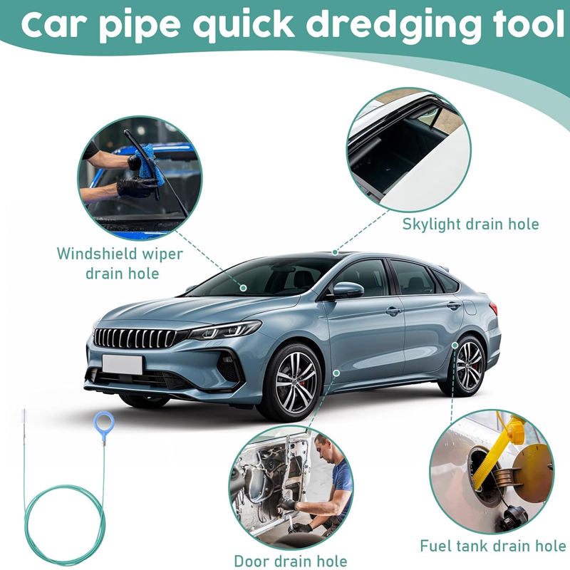 🚗Auto Sunroof Drain Cleaning Tool – Reach Hidden Clogs & Clean Hard-To-Reach Pipes Easily ✨