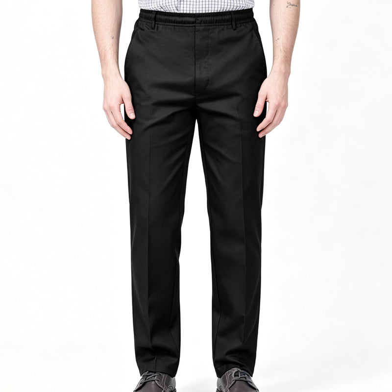 Men's Slim-Fit Casual Pants with Elastic Waist