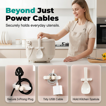 Self-Adhesive Silicone Appliance Cord Organizer