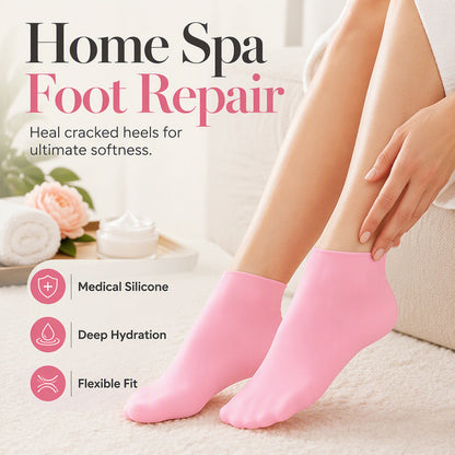 Reusable Silicone Moisturizing Socks & Gloves & Face Mask