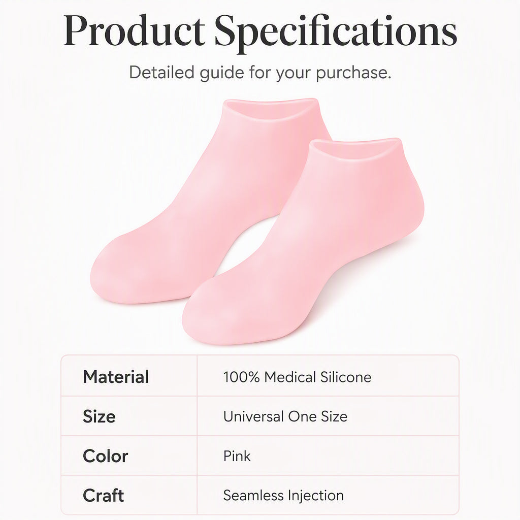 Reusable Silicone Moisturizing Socks & Gloves & Face Mask