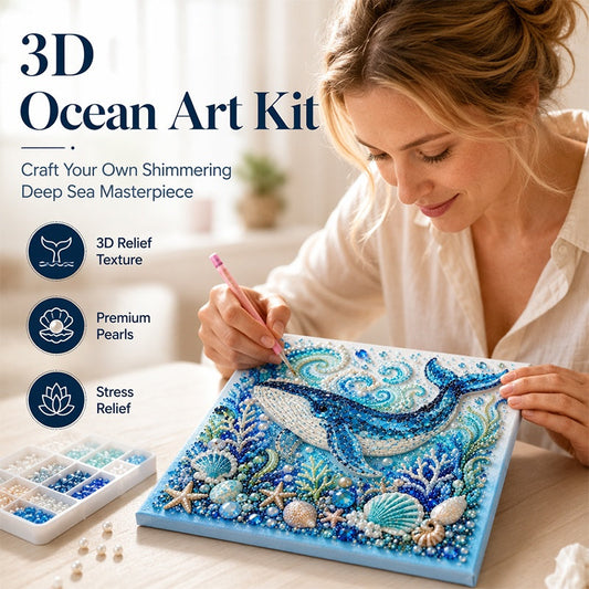 ⏳Limited-time 50% off⏰Creative Ocean Life DIY Faux Pearl Painting Kit🎁🐳