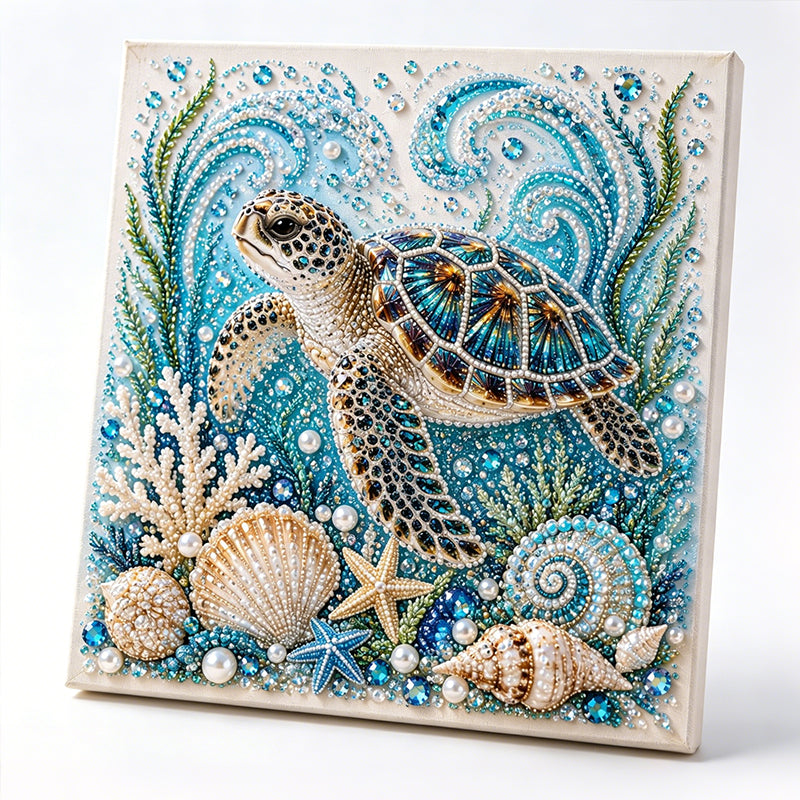 ⏳Limited-time 50% off⏰Creative Ocean Life DIY Faux Pearl Painting Kit🎁🐳