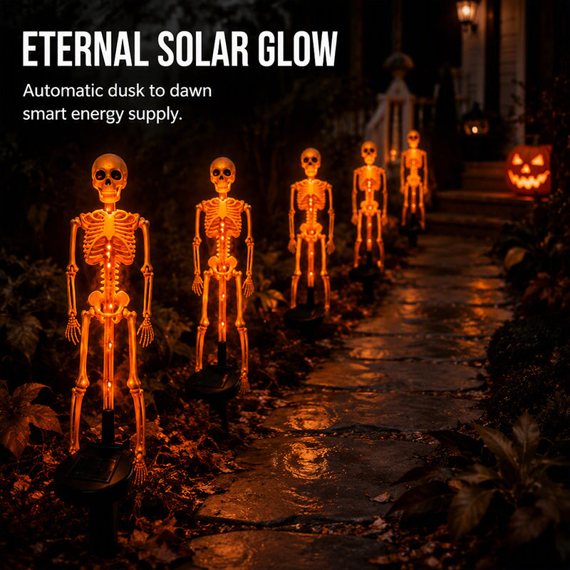 💀 HALLOWEEN HOT SALE💞50K+ SOLD!!🎃Solar Skull Garden Lights with Eerie Color-Changing Glow 👻Ideal For Haunted Yard, Porch & Walkway! 🪦💡