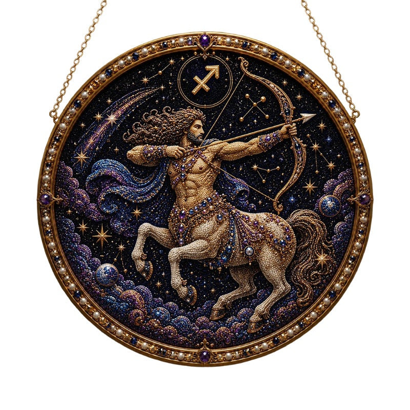 🔥LIMITED TIME 50% OFF! – ✨ Premium 3D Pearl 12 Zodiac Signs Art Kit | Luxury Flocked Canvas with Scratch-Resistant Non-Fading Pearl Beads DIY Handmade Astrology Decor ♈🌙💎
