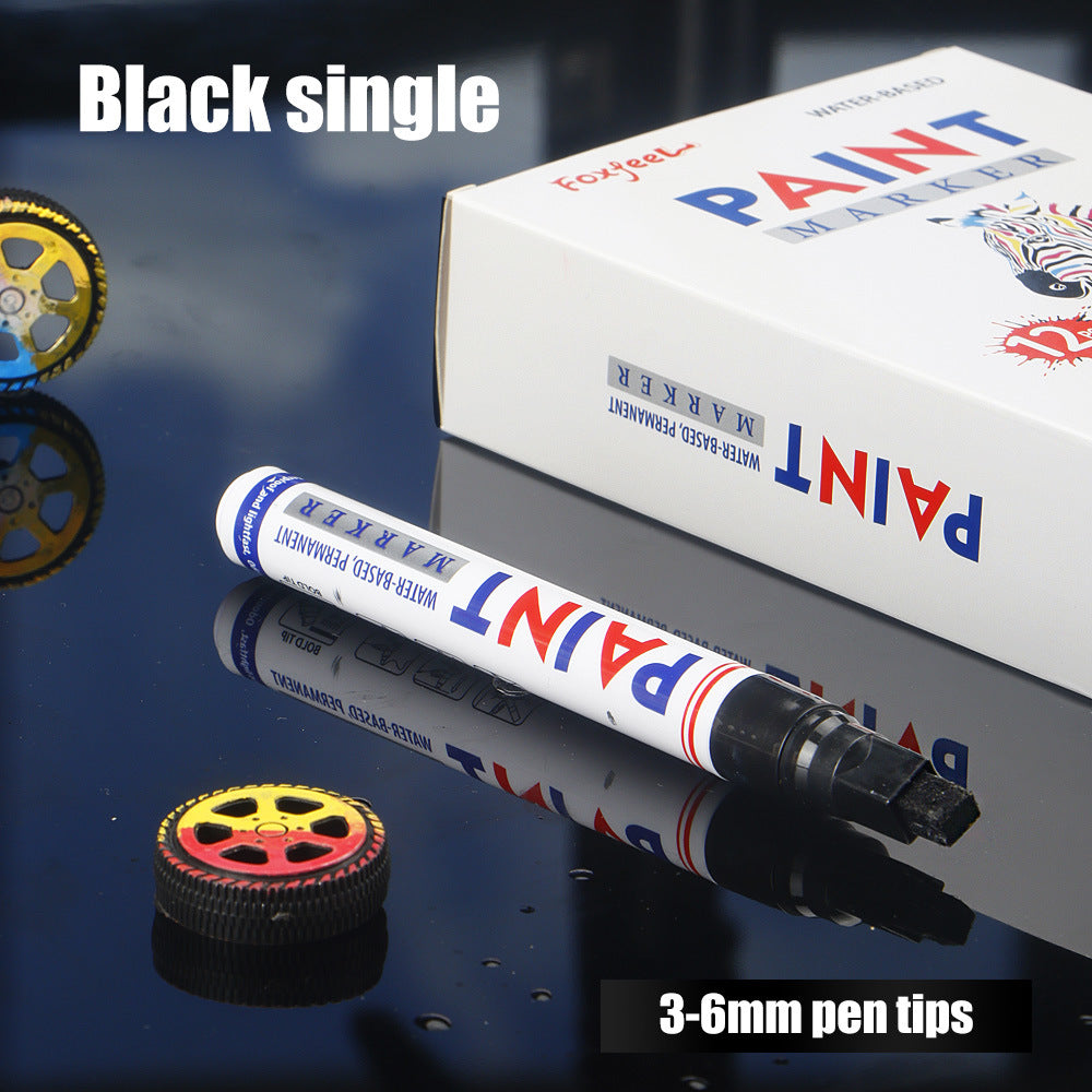 🛞 Waterproof Paint Marker Set – 12 Colors for Tire Lettering & DIY