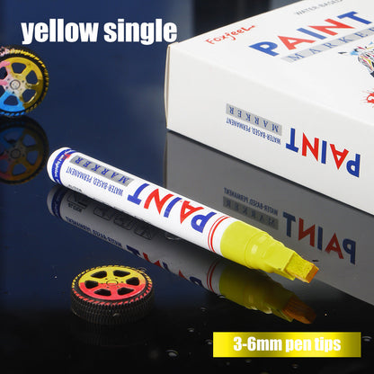 🛞 Waterproof Paint Marker Set – 12 Colors for Tire Lettering & DIY