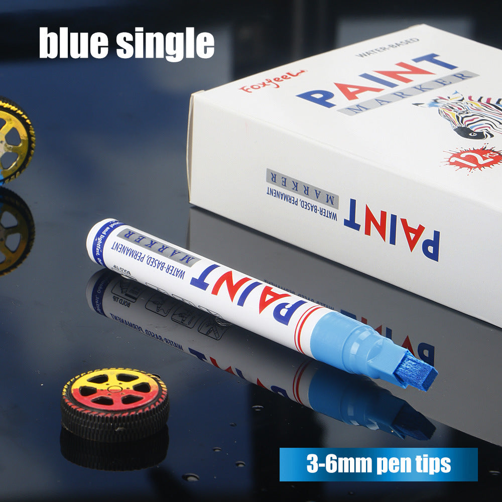 🛞 Waterproof Paint Marker Set – 12 Colors for Tire Lettering & DIY